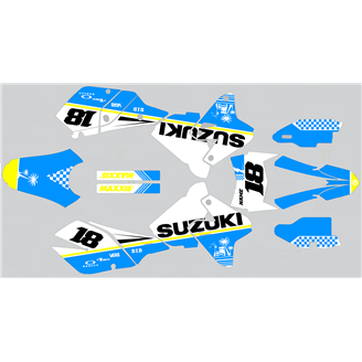 Kit Autocollants compatible avec per SUZUKI DRZ 400 SM 2000 - 2020 - MXPKAD15210