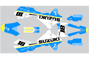 Kit Autocollants compatible avec per SUZUKI DRZ 400 SM 2000 - 2020 - MXPKAD15210