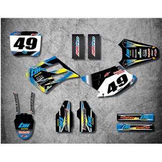 Sticker set compatible with per TM RACING 125-250-300 2000 - 2003 - MXPKAD14919