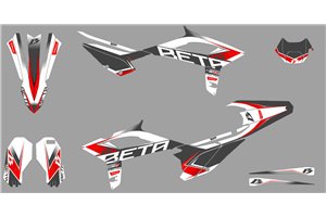 Kit adesivi compatibile con per BETA 250R 450R 2018 - 2019 - MXPKAD15258