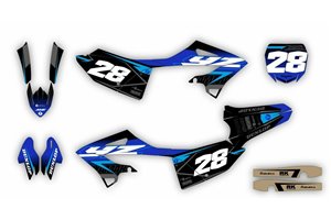Kit Autocollants compatible avec per YAMAHA YZ 125 250 2022 - MXPKAD14924