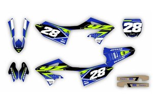 Kit Autocollants compatible avec per YAMAHA YZ 125 250 2022 - MXPKAD14924