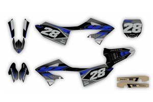 Kit Autocollants compatible avec per YAMAHA YZ 125 250 2022 - MXPKAD15326