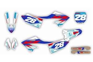 Kit de pegatinas compatible con per YAMAHA YZ 125 250 2022 - MXPKAD15326
