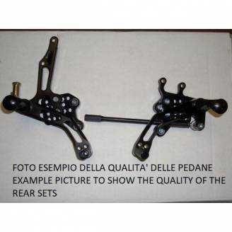 Pedane Arretrate in Ergal Suzuki Gsxr 1000 2009 - 2016 - MXPPAE2349