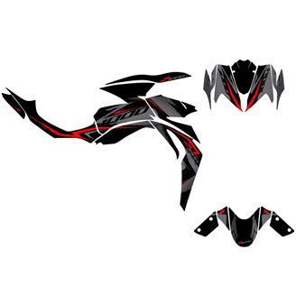Aufkleber Satz kompatibel mit per KAWASAKI Z1000 2014 - 2019 - MXPKAD15356