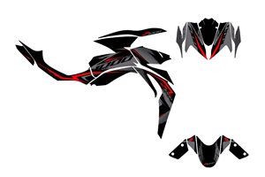 Kit Autocollants compatible avec per KAWASAKI Z1000 2014 - 2019 - MXPKAD15356