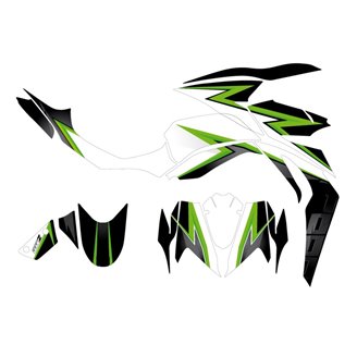 Aufkleber Satz kompatibel mit per KAWASAKI Z1000 2014 - 2019 - MXPKAD15356