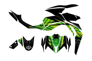 Aufkleber Satz kompatibel mit per KAWASAKI Z1000 2014 - 2019 - MXPKAD15356