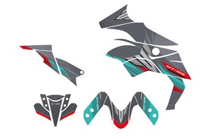 Sticker set compatible with per YAMAHA MT 125 2017 - 2019 - MXPKAD15470