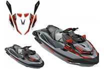 Sticker set compatible with per SEADOO RXT-X 300 2018 - 2021 - MXPKAD15498