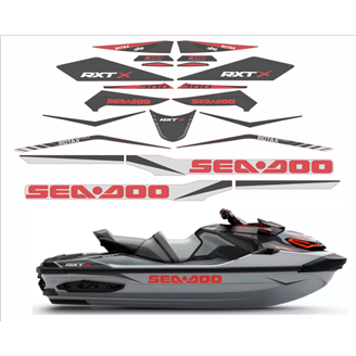 Sticker set compatible with per SEADOO RXT-X 300 2018 - 2021 - MXPKAD15498
