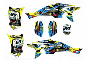 Aufkleber Satz kompatibel mit per CAN AM DS 450 2008 - 2016 - MXPKAD14948