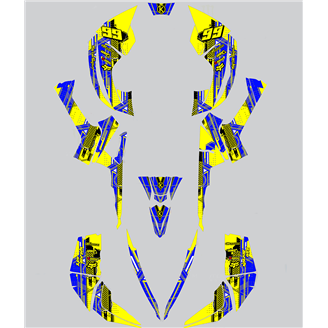 Kit de pegatinas compatible con per CAN AM RENEGADE 500 570R 800R 850R 800X 1000R XXC 2005 - MXPKAD14957