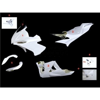 Aprilia Tuono V4 R 1100 2016-2020 Complete set 7- pezzi Racing - MXPCRD15826