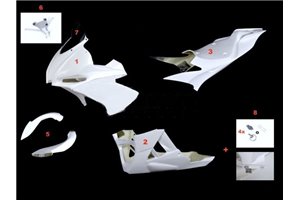 Aprilia Tuono V4 R 1100 2016-2020 Complete set 7- pezzi Racing - MXPCRD15826