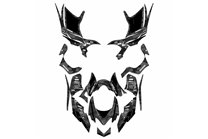 Aufkleber Satz kompatibel mit per HONDA TRX 700XX 2012 - MXPKAD14970