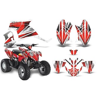 Kit Autocollants compatible avec per POLARIS OUTLAW 90 2007 - 2014 - MXPKAD14975