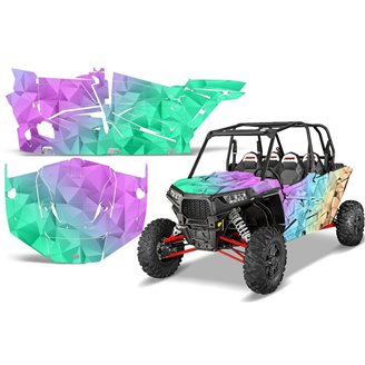 Kit adesivi compatibile con per POLARIS RZR 1000 XP 4 DOOR 2014 - 2018 - MXPKAD14979