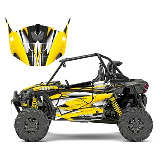 Kit Autocollants compatible avec per POLARIS RZR XP 1000 TURBO 2015 - 2019 - MXPKAD14981