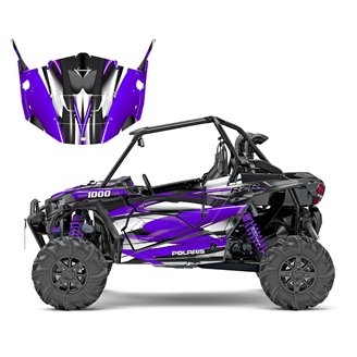 Kit Autocollants compatible avec per POLARIS RZR XP 1000 TURBO 2015 - 2019 - MXPKAD14981
