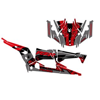 Kit adesivi compatibile con per POLARIS RZR XP 1000 TURBO S 4 DOORS 2019 - 2021 - MXPKAD14987