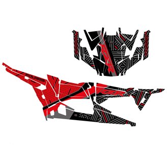 Kit adesivi compatibile con per POLARIS RZR XP 1000 TURBO S 4 DOORS 2019 - 2021 - MXPKAD14987
