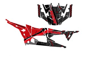 Aufkleber Satz kompatibel mit per POLARIS RZR XP 1000 TURBO S 4 DOORS 2019 - 2021 - MXPKAD14987