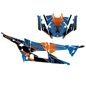 Kit adesivi compatibile con per POLARIS RZR XP 1000 TURBO S 4 DOORS 2019 - 2021 - MXPKAD14987