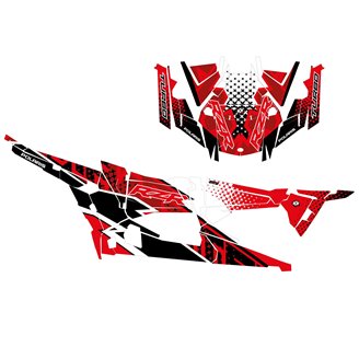 Kit Autocollants compatible avec per POLARIS RZR XP 1000 TURBO S 4 DOORS 2019 - 2021 - MXPKAD14987