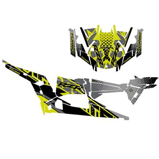Kit adesivi compatibile con per POLARIS RZR XP 1000 TURBO S 4 DOORS 2019 - 2021 - MXPKAD14987