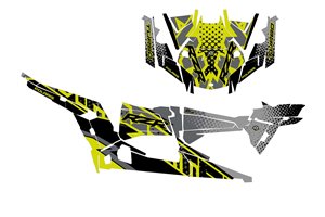 Kit de pegatinas compatible con per POLARIS RZR XP 1000 TURBO S 4 DOORS 2019 - 2021 - MXPKAD14987