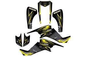 Aufkleber Satz kompatibel mit per SUZUKI QUAD LTZ 400 KFX 400 2003 - 2008 - MXPKAD14989