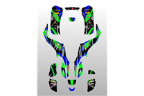 Kit adesivi compatibile con per SUZUKI QUAD LTZ 400 KFX 400 2003 - 2008 - MXPKAD14989