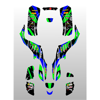 Aufkleber Satz kompatibel mit per SUZUKI QUAD LTZ 400 KFX 400 2003 - 2008 - MXPKAD14989