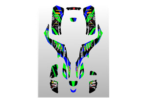 Kit Autocollants compatible avec per SUZUKI QUAD LTZ 400 KFX 400 2003 - 2008 - MXPKAD14989