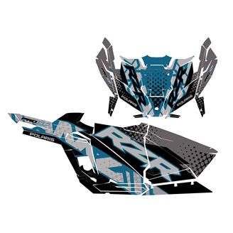 Kit Autocollants compatible avec per POLARIS RZR PRO XP 4 DOORS 2020 - 2022 - MXPKAD14986