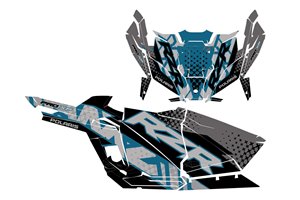 Kit Autocollants compatible avec per POLARIS RZR PRO XP 4 DOORS 2020 - 2022 - MXPKAD14986