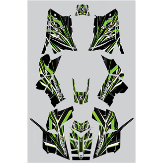 Kit Autocollants compatible avec per POLARIS SCRAMBLER 850-1000 2013 - 2021 - MXPKAD14988