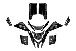 Aufkleber Satz kompatibel mit per YAMAHA QUAD BLASTER YFS 200 1988 - 2006 - MXPKAD14990