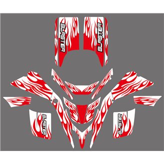 Sticker set compatible with per YAMAHA QUAD BLASTER YFS 200 1988 - 2006 - MXPKAD14990