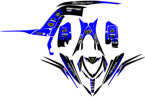 Aufkleber Satz kompatibel mit per YAMAHA QUAD RAPTOR 700 2013 - 2021 - MXPKAD14993