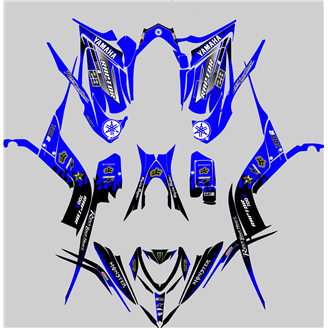 Kit Autocollants compatible avec per YAMAHA QUAD RAPTOR 700 2013 - 2021 - MXPKAD14993