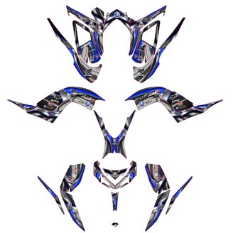Kit Autocollants compatible avec per YAMAHA QUAD RAPTOR 700 2013 - 2021 - MXPKAD14993