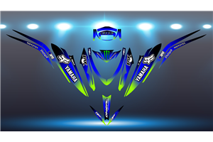 Aufkleber Satz kompatibel mit per YAMAHA QUAD RAPTOR 700 2013 - 2021 - MXPKAD14993