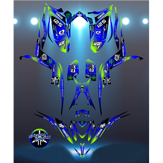 Kit Autocollants compatible avec per YAMAHA QUAD RAPTOR 700 2013 - 2021 - MXPKAD14993