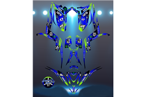 Aufkleber Satz kompatibel mit per YAMAHA QUAD RAPTOR 700 2013 - 2021 - MXPKAD14993