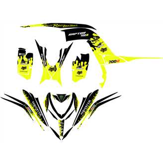 Kit adesivi compatibile con per YAMAHA QUAD RAPTOR 700 2013 - 2021 - MXPKAD14993