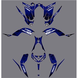 Aufkleber Satz kompatibel mit per YAMAHA QUAD RAPTOR 700 2013 - 2021 - MXPKAD14993