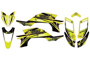 Aufkleber Satz kompatibel mit per YAMAHA QUAD YFZ 450 2003 - 2008 - MXPKAD14994